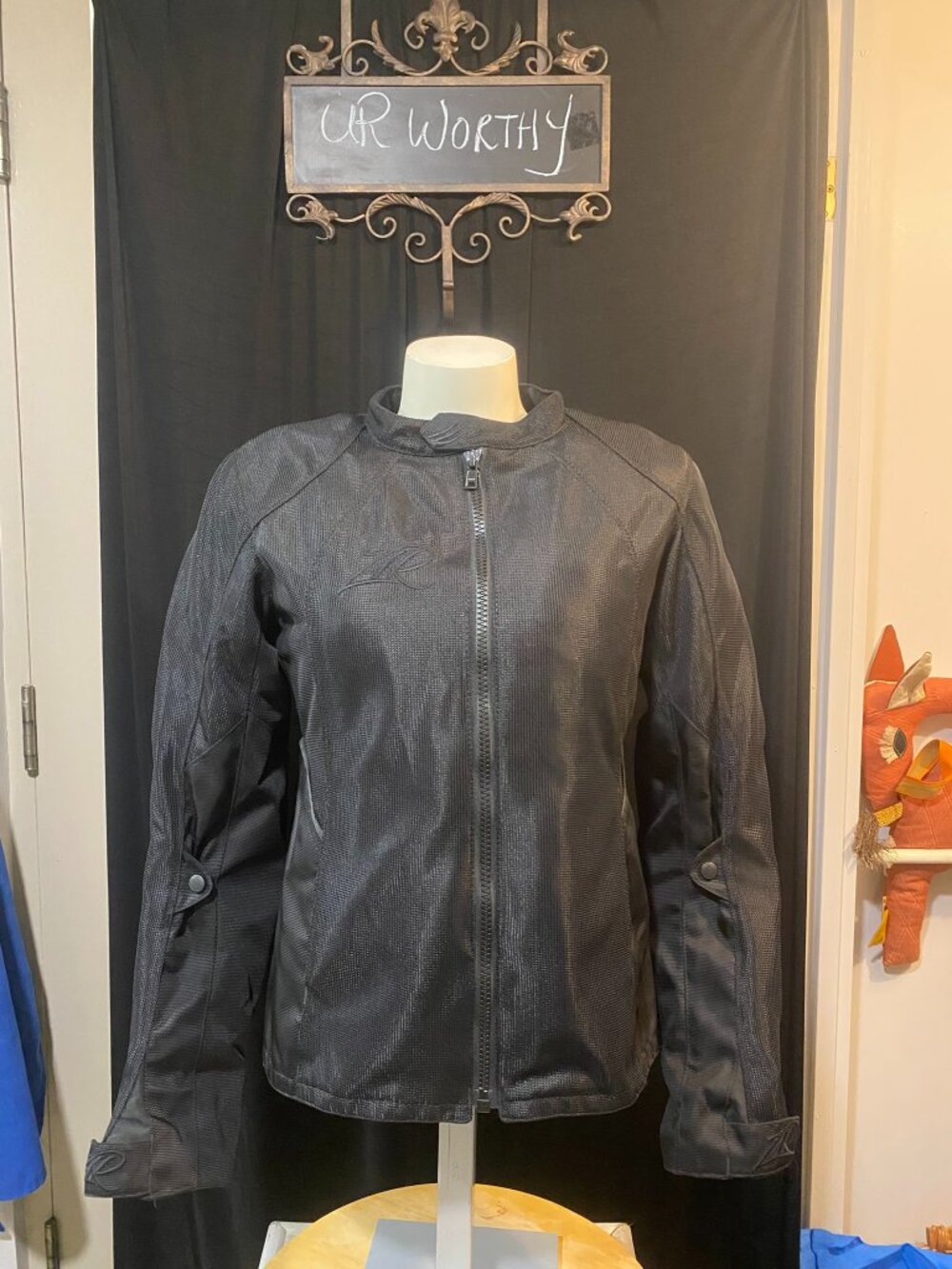 Z1R Gust Black Mesh Motorcycle Jacket Womens Medium New No Tags